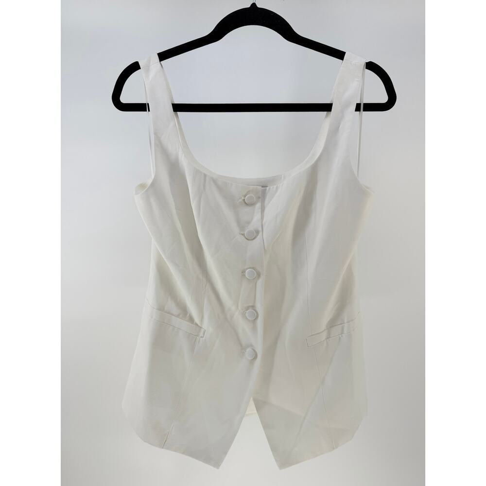 Wayf Ivory Button-Up Vest - Picture 9 of 9